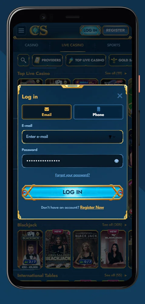 login app casea casino